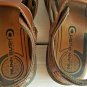 NUNN BUSH Mens Dual Comfort Sandals Brown Leather Upper Straps Size 11M