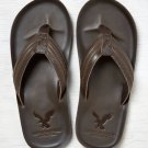 American Eagle Men's Leather Flip Flops - size 10