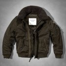 Abercrombie & Fitch Men's Sherpa Collar Lake Harris Aviator Jacket - M