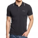 Armani Jeans Men's Slim-Fit Logo Cotton Polo - large - navy
