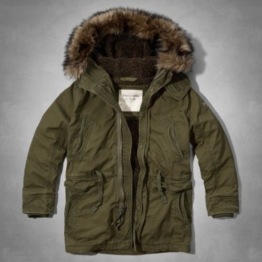 Abercrombie Men's Pine Point Trail Sherpa Lined Parka - M (BNWT)
