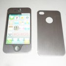 iPhone 4 / 4G / 4S Brushed Aluminum Matte Metal Plates for front and back