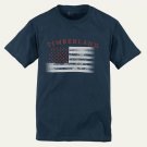 Timberland Men's Cotton Navy Blue SS T-Shirt - Small