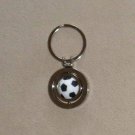 Soccer - 3D Rubber Ball Metal Key Fob