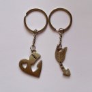 Love You 3D Metal - Two Key Fobs