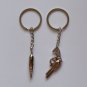 Gun & Bullet 3D Metal - Two Key Fobs