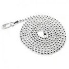 100 - Silver Plated Ball Chain Necklaces - 2.4mm / 24 Inch