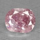 Natural Unheated Pink Oval Diamond 0.35 cts