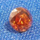 100% Natural Untreated Round Orange Red Diamond .48 ct