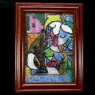 973.05cts Inlaid Gemstone PICASSO Style Art Picture