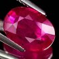 Large Natural Oval Cut Red Ruby Gemstone 3.64cts