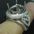 6.5Grams Solid 14K Gold 1.35cts Diamond G VS Semi Mount Ring
