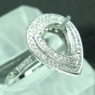 Solid 3.53grams 14K Gold .48cts Diamond Ring Mount