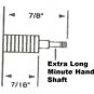 Extra Spacing High Torque Short Shaft Clock Movement (MTW-87S)