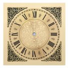 7.5 Inch Square Metal Clock Dial with Roman Numbers (DM-12) 7.5 Inch Square Metal Clock Dial with Roman Numbers (DM-12)