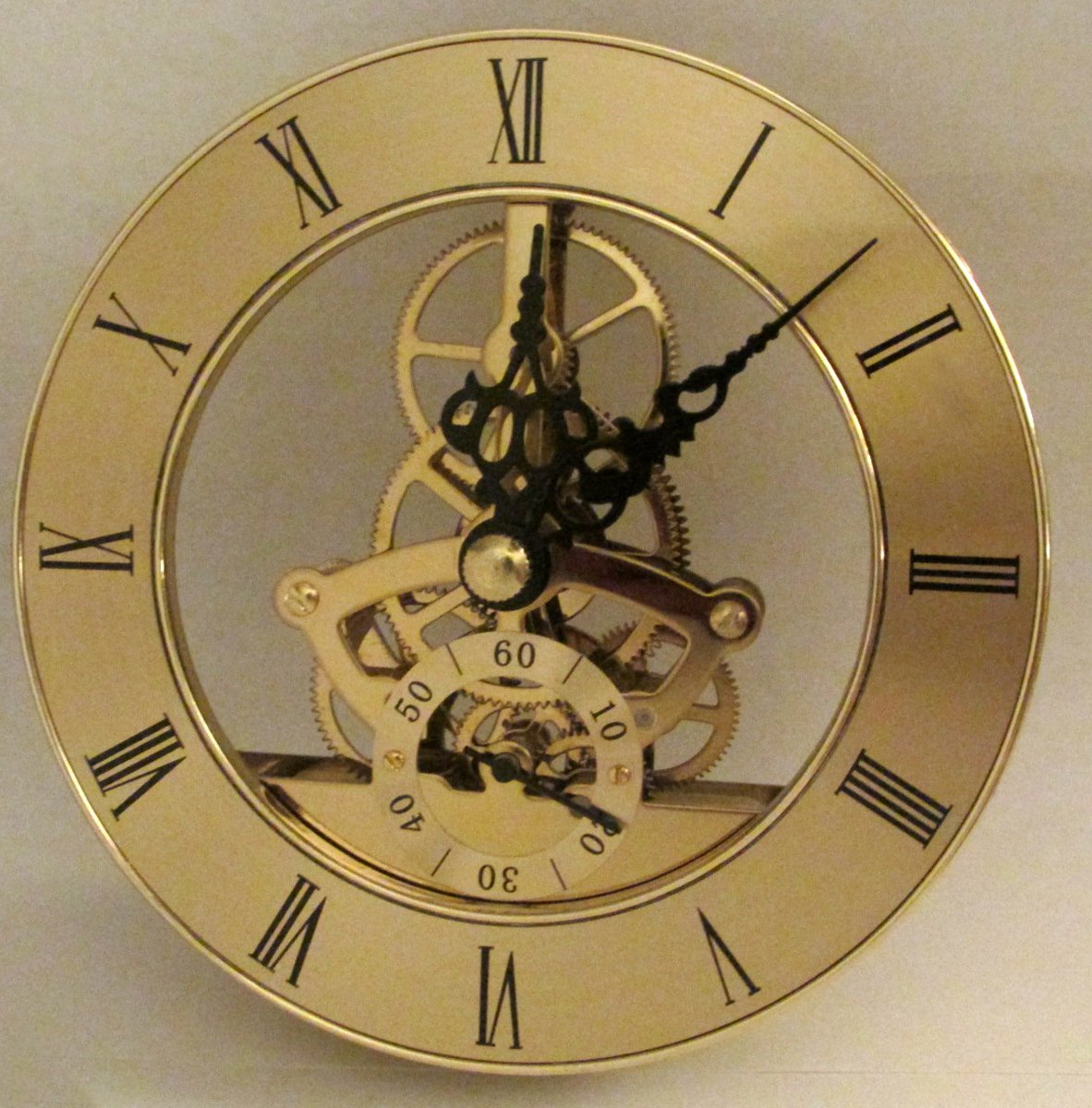 NEW 'Floating' Anniversary Quartz Skeleton Insert Clock Movement (MST120)