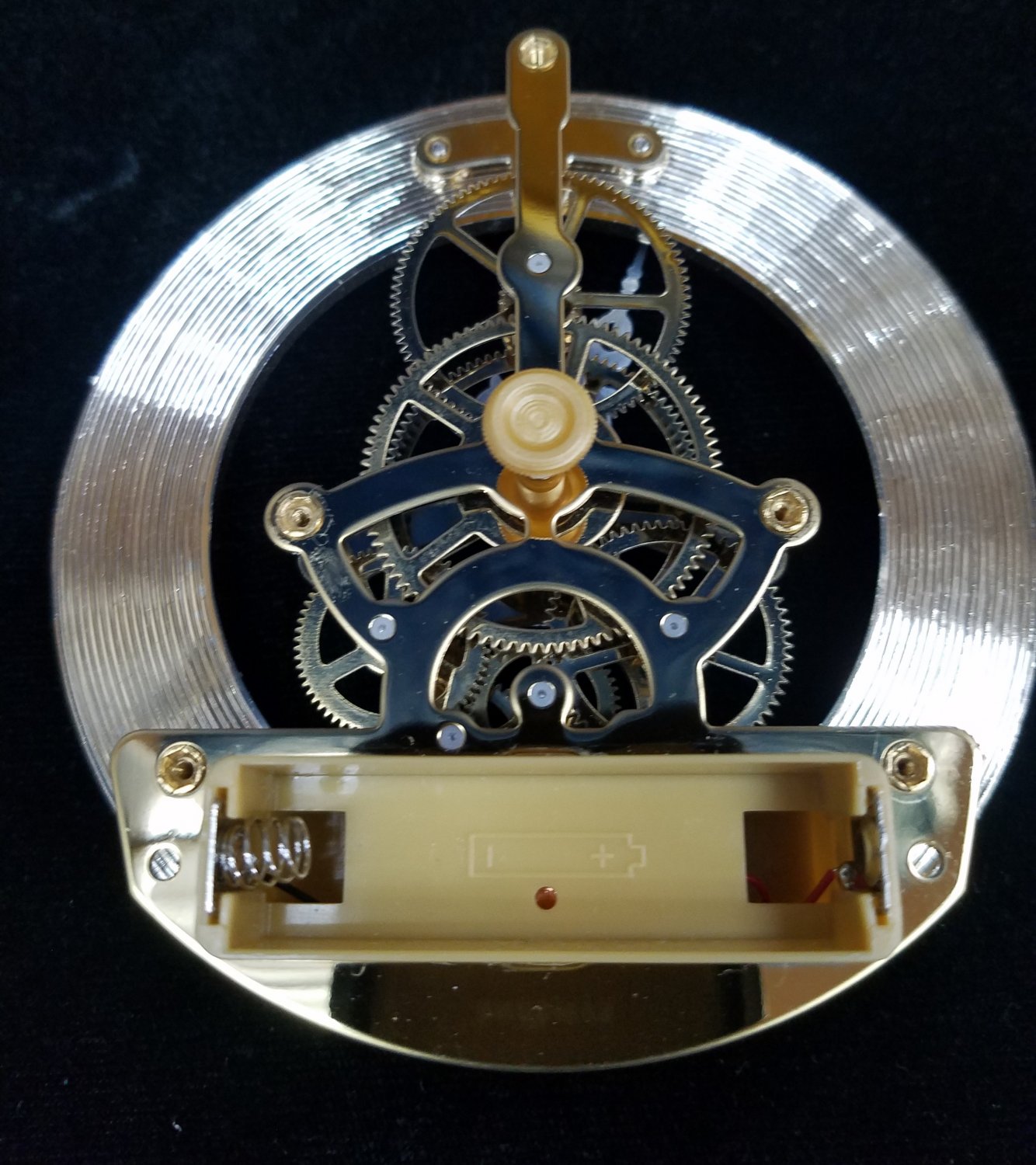 NEW 'Floating' Anniversary Quartz Skeleton Insert Clock Movement (MST120)