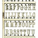 1" Gold Alphabet Decal Set - Stick On - NAL-01 1" Gold Alphabet Decal Set - Stick On - NAL-01
