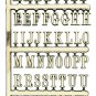 1" Gold Alphabet Decal Set  - Stick On - NAL-01