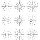 9 Pc. Clock Dial Templates - Craft Templates -  DT-09