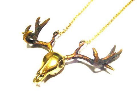 Mafia Jewellery Stag Head Pendant and Chain