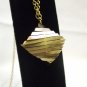 Mafia Brass Twisted Diamond Pendant