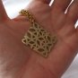 Mafia Brass Peace Sign Pendant