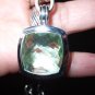 DAVID YURMAN PRASIOLITE ALBION 20MM STERLING GOLD ENHANCER