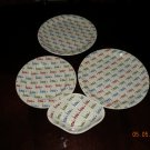 Hess's 4 piece syracuse china dishware