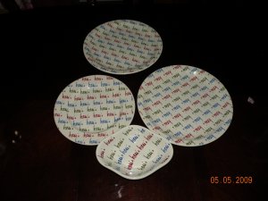 Hess's 4 piece syracuse china dishware