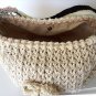 Cream and Brown Flower Bag