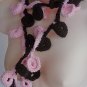 Brown and Pink Leaves Necklace