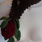 Brown and Red Rose Necklace 023