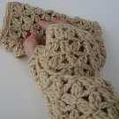 Tan Classic Fingerless Gloves