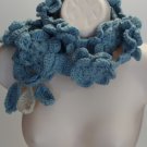 Ocean Green flower Lariat/Scarf