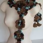 Multicolor Flower Lariat/Scarf