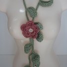 Leaves w/ pink lariat