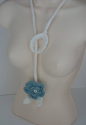 Classic White w/ green flower
