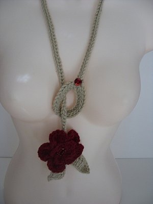 Classic Tan w/ red flower