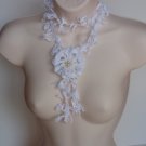 White Fashion Lariat
