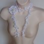 White Fashion Lariat