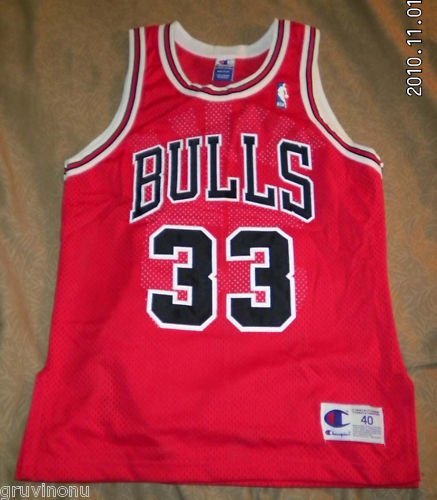 Scottie Pippen Game Jersey 33 Champion Bulls 40 Vintage