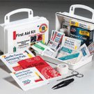 10 Person 62 piece First Aid Kit Plastic Case w/ Gasket