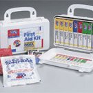 10 Unit 46 Piece ANSI First Aid Kit Plastic Case