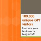 100,000 High Traffic GPT Visitors to Promote Your Website