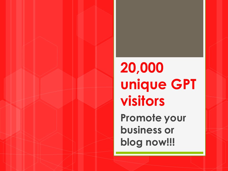 20,000 Unique and Real Visitors to Your Business or Blog Website