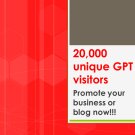 20,000 Unique and Real Visitors to Your Business or Blog Website