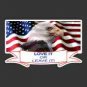 "Love It or Leave IT" w/Eagle on Flag Decal