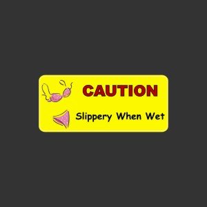 Slippery When Wet, Funny Decal