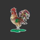 Colorful Rooster Decal